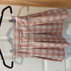 Sim and Sam Pink and White Plaid XS skirt.